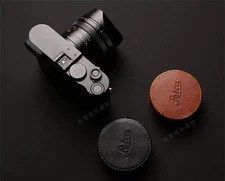 Cow Leather Lens Cap Case Cover for Leica Q3 Q2 Q/QP Handmade Camera Milicase
