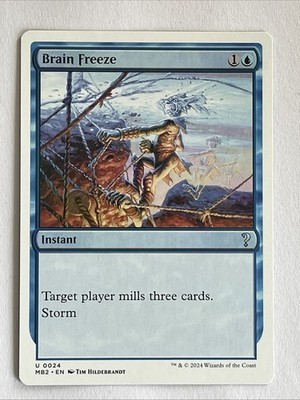 Brain Freeze 1x  MtG Mystery Booster 2 White Border MB2 SP/NM
