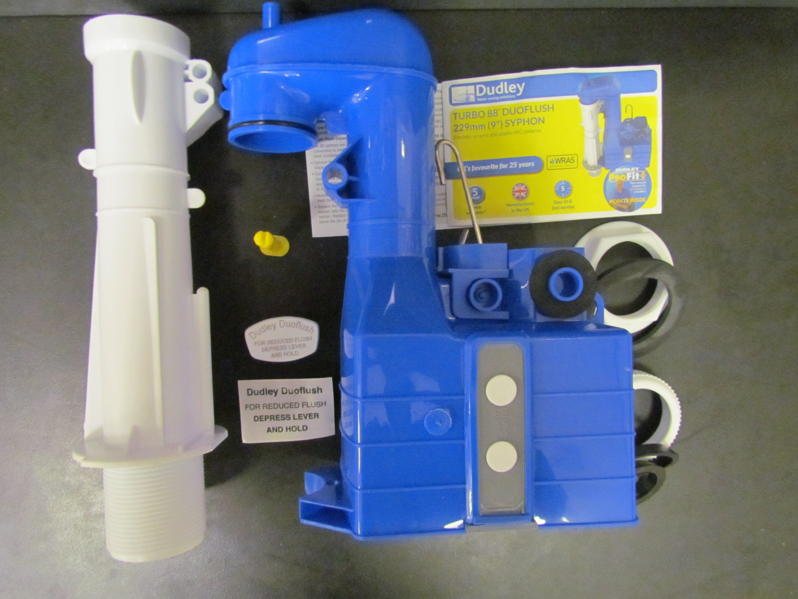 DUDLEY TURBO 88 DUOFLUSH TWO PART SYPHON 203mm (8"")
