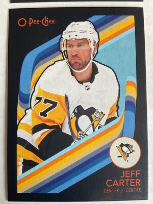 Jeff Carter 2023-24 OPC O-Pee-Chee Retro Black Border #055/100