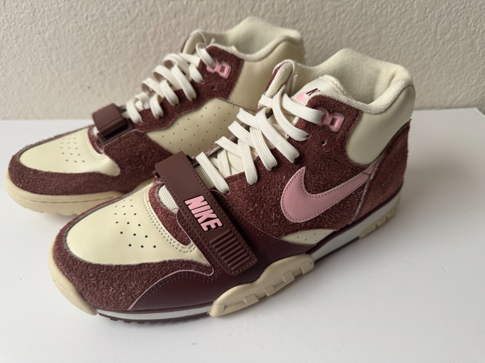 Nike Air Trainer 1 San Valentino Dark Pony rosa latte cocco uomo DM0522 201