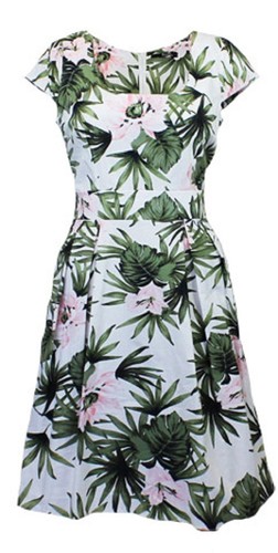Dorothy Perkins Palm Print Dress, Sizes 
