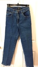 Style Co. Womens Jeans 4P Petite Blue Cotton Stretch Tapered Leg Medium Wash
