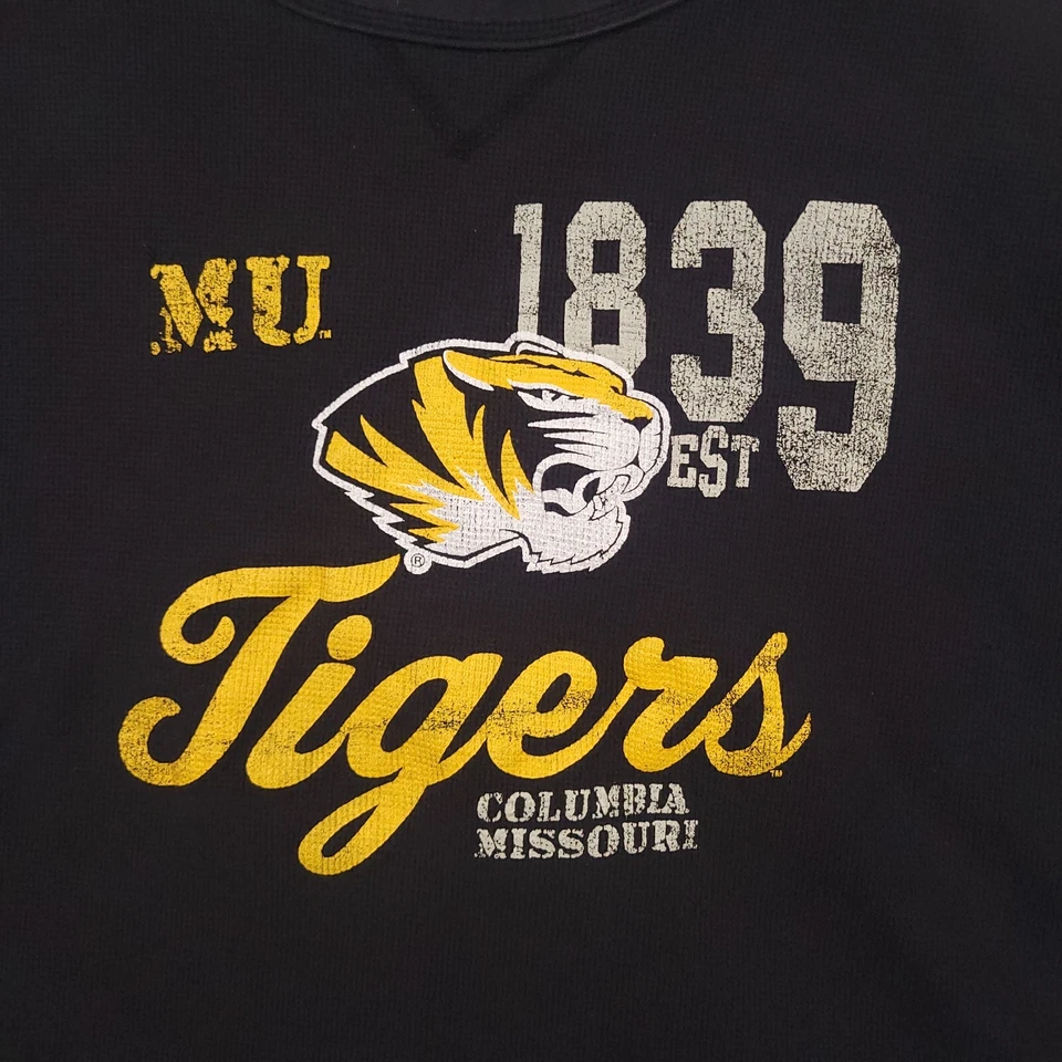 Sección 101 Majestic Mizzou Tigers Missouri Fútbol Camisa Térmica NCAA Hombres XL Foto 4 de 4