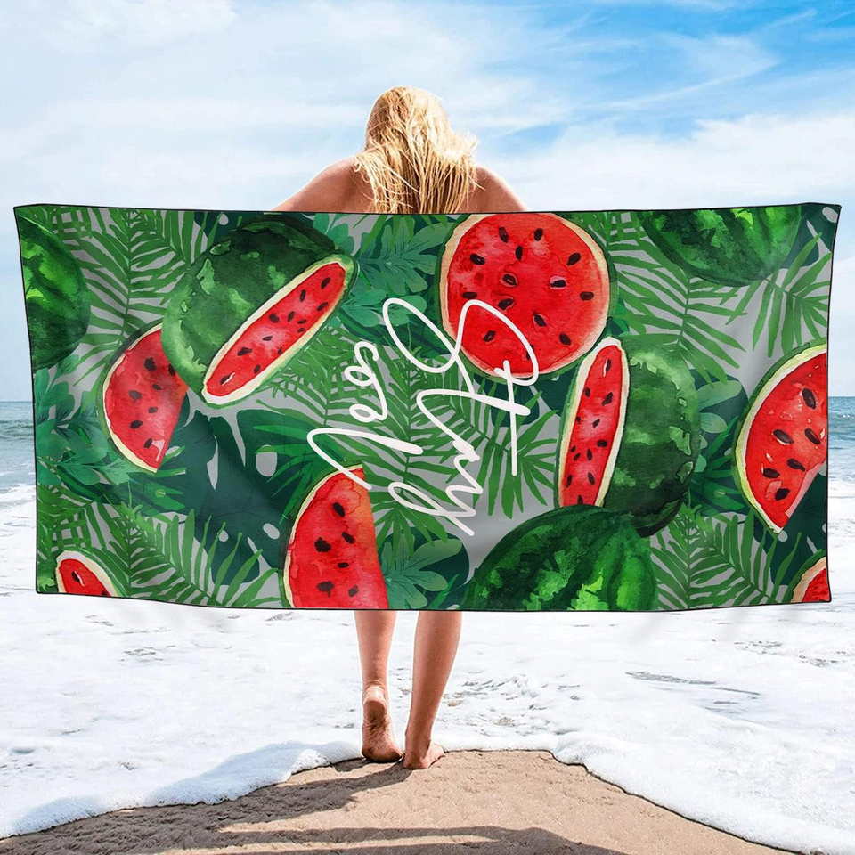 Oversized Beach Towel Quick Dry Sand Free Lightweight Microfiber Beach