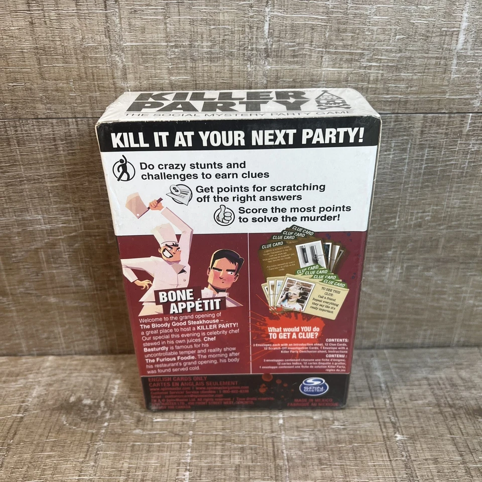 Killer Party - Bone Appétit, the Social Mystery Party Game Night Murder NUEVO Foto 3 de 4