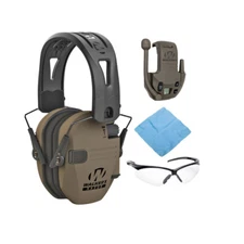Walker’s Razor Flat Dark Earth Tacti Grip with Rubber Headband Bundle