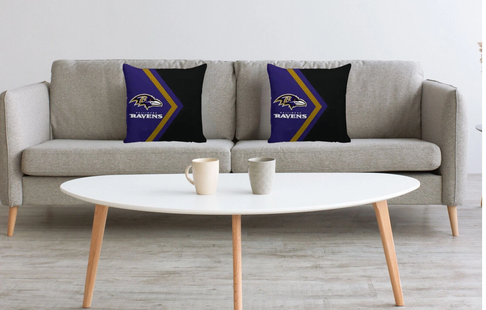 Baltimore Ravens Throw Pillow, Gift For Football Lover