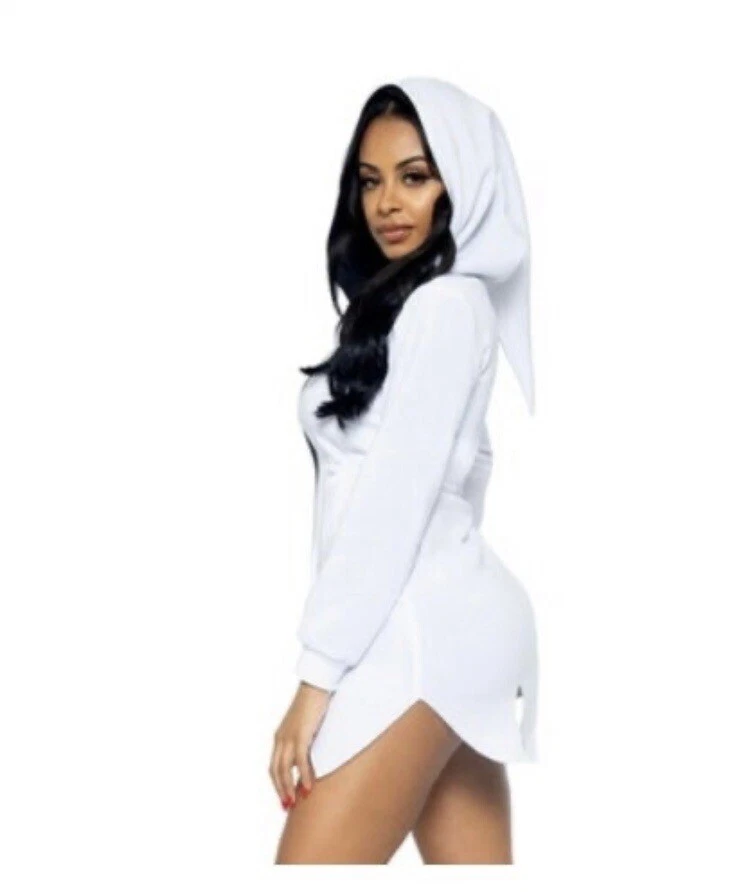 Sudadera/minivestido Ghost Fleece con capucha (talla M) Foto 2 de 4