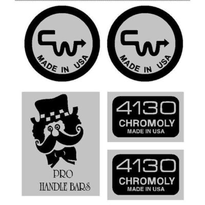 CW - PRO HANDLE BAR Black Decals | eBay