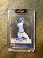 2023 Leaf Pro Set Pure Ronald Acuna Jr  Auto Autograph Platinum 18/35 SSP Braves