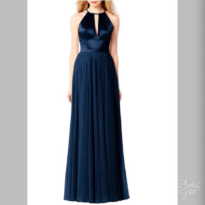 after six halter dress Green After Six Halter Bridesmaid Dresses