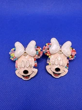 Disney Baublebar Minnie Mouse Multi Coloured Enamel Stud Style Earrings
