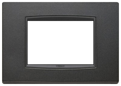 Vimar Eikon 20653.15 Classic Plate 3M Anthracite Matte Metal