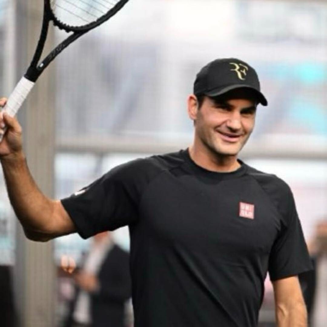 UNIQLO Roger Federer RF Cap 2023 Limited Edition Black and
