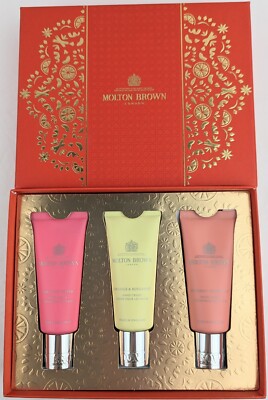 Molton Brown Hand Cream Set: Pink Pepper, Orange & Bergamot, Heavenly Gingerlily