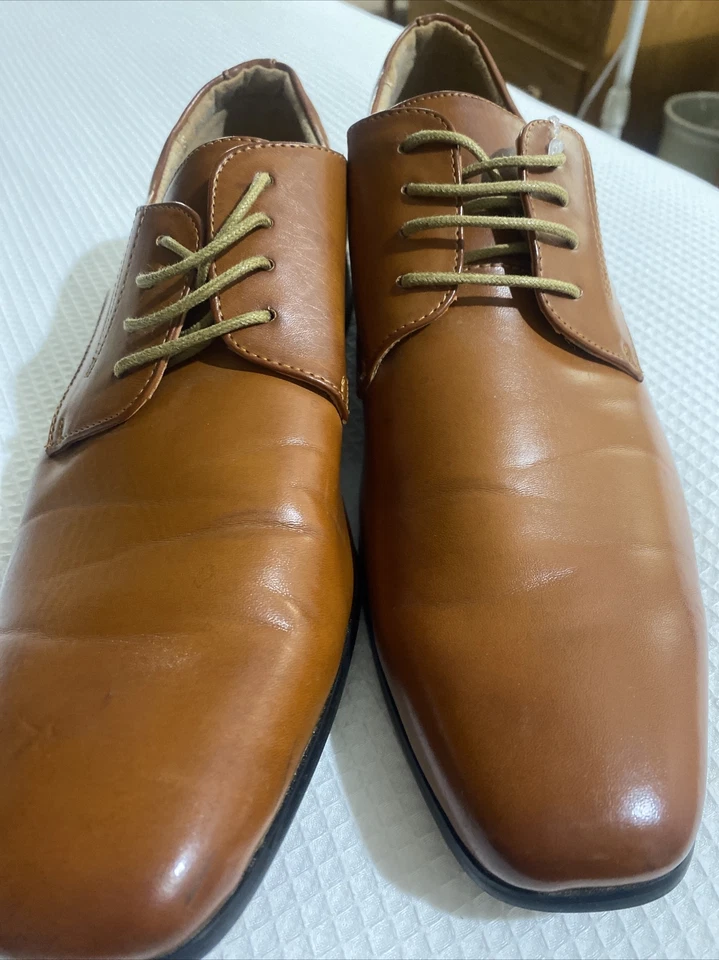 Zapatos Oxford Bruno Marc Para Hombres Marrón Informal Con Cordones Clásicos Zapatos de Vestir Talla 10 Foto 2 de 4
