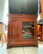 meuble TV bois merisier très