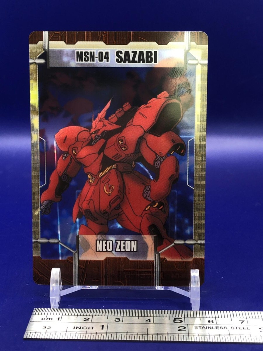 MSN-04 Sazabi Mobile Suit Gundam 9-04-121 Clear Card Morinaga | eBay
