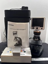 Celestron PARTS LCD Digital Microscope II Model #44341 W/ Slide Prep Kit & Carry