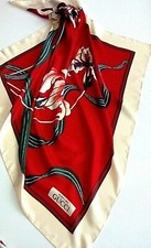 GUCCI SILK SCARF- AUTHENIC - VINTAGE "NEW  NEVER WORN"  PRICE DROP