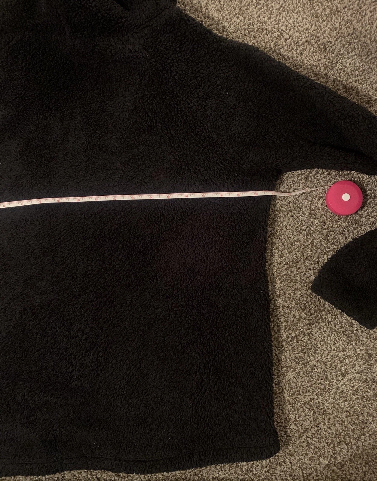 UNDERCOVER Felpa con cappuccio mezza zip rosa vistoria's secret fuzzy taglia XS nera