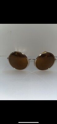 Dolce & Gabbana Two Tone Gold/Brown Mirrored DG 2155 Round 