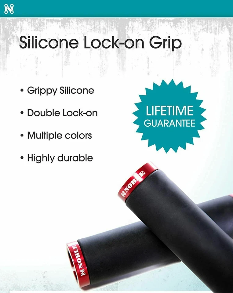 ATV Lock On Grips | MTB Lock-On Handlebar Grips - Red and Black - Image 4 of 4