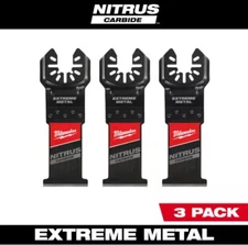 Lot Of 2 Milwaukee Nitrus Carbide Universal Oscillating Extreme Metals Blade