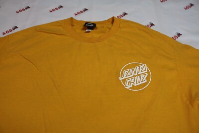 Santa Cruz Skateboards Shirt Men's XL Yellow Skate A14 | eBay