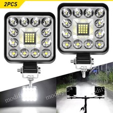 6500K 4INCH LED Work Light Bar Spot Pods Fog Lamp Offroad Driving Truck SUV 2pcs