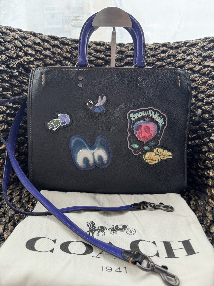 NWT COACH X DISNEY DARK FAIRY TALES BLACK/PURPLE PATCHES