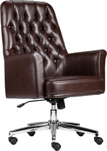 Soft Leather Executive Office Chair, Traditional Leather Office Chair
