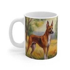 Azawakh Ceramic White Mug 11oz