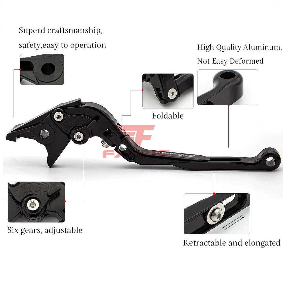 Palancas de embrague de freno CNC plegables para Honda CBR125R 2004-2023 09 2012 2015 2020 Foto 4 de 4
