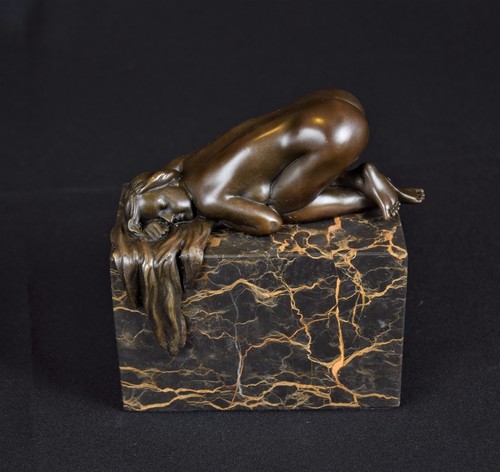 Bronzeskulptur Erotik Nackte Frau Bronze Figur Akt  - Bild 1 von 6