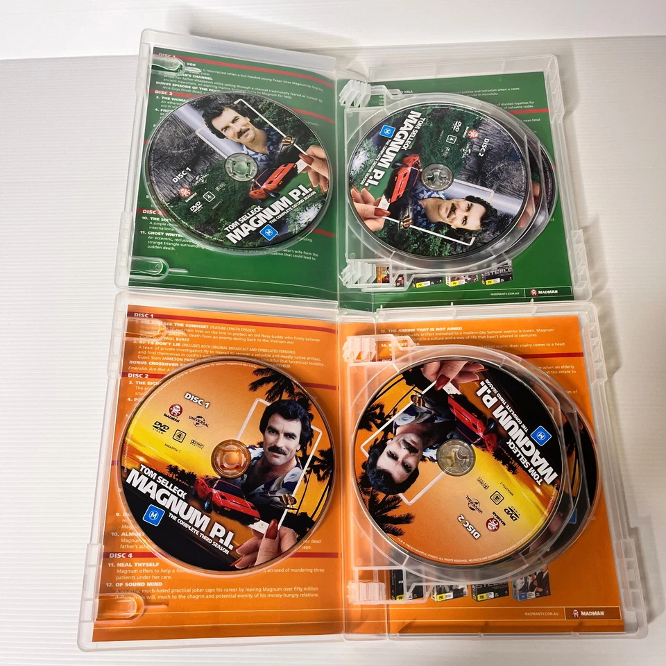 Magnum P.I. Season 2 3 4 5 6 7 DVD Region 4 Tom Selleck Crime Drama - image 4 of 4