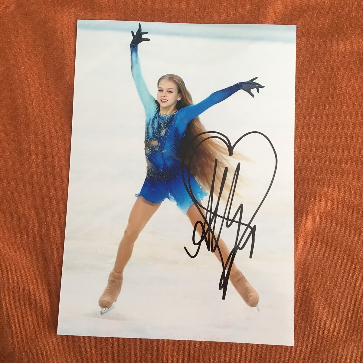 Alexandra Trusova Sasha Autographed Signed Photo Autographs figure skating  2022B - Main Image