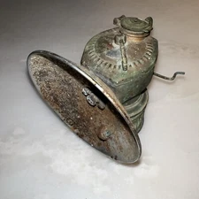 Justrite Carbide Miners Lamp USA patents 1912 1913 1915 Steampunk Distressed PNW