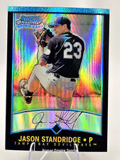 2001 Bowman Chrome Rookie Refractor # 189 Jason Standridge Tampa Bay Devil Rays 