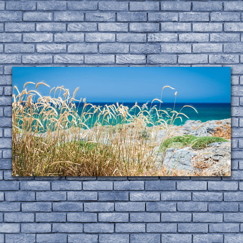 Tableau sous verre 140x70 Paysage Plage Premium - Édition d'art en verre trempé