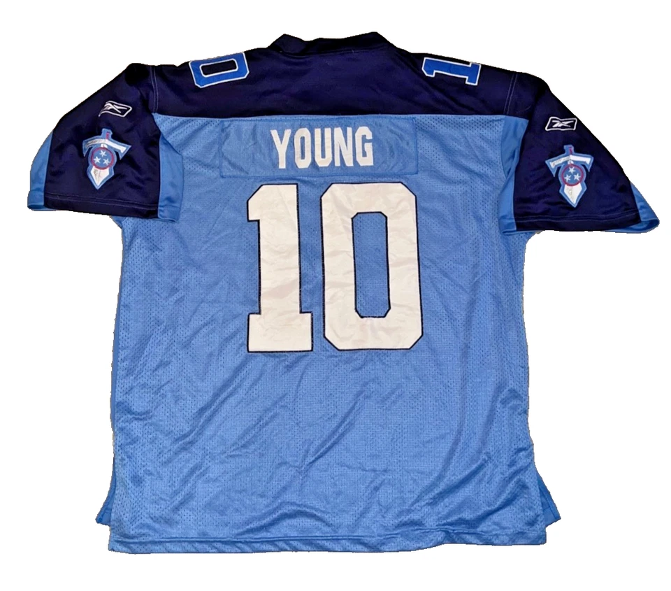 Camiseta Reebok Vintage Tennessee Titans Vince Young NFL Talla 54 3XL Foto 3 de 4