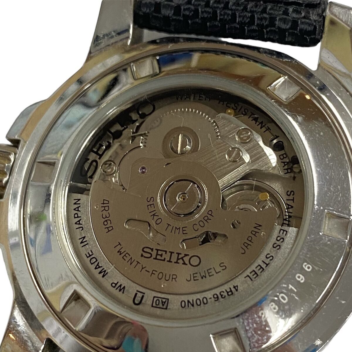 seiko 5 sports automatic 4R36A 24 jewels 4R36-00N0 Black seiko 5 sports automatic 4R36A 24 jewels 4R36-00N0 Black