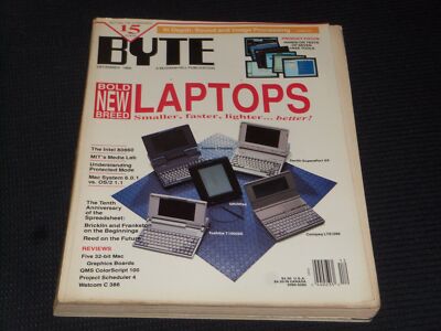 1989 DECEMBER BYTE MAGAZINE - NEW LAPTOPS COMPUTERS TECH - L 20825