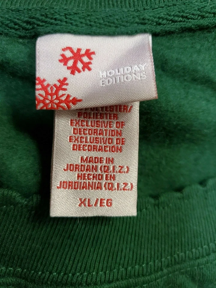 Sudadera Camisa Top Holiday Editions Mujer Talla XL X Grande Reno Acebo NUEVA Foto 2 de 4