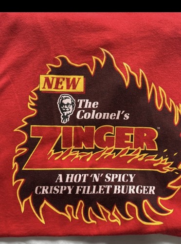 Vintage 90s promo KFC Zinger burger tee - Picture 6 of 7