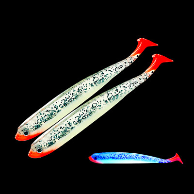 2/5/10 Gummifisch 13cm UV Stint Kauli Uklei Ukel Kunstköder Zander Barsch NEW 33