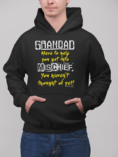 Grandad Mischief Funny Hoodie Birthday Christmas Grandfather Gift For Him Gramp