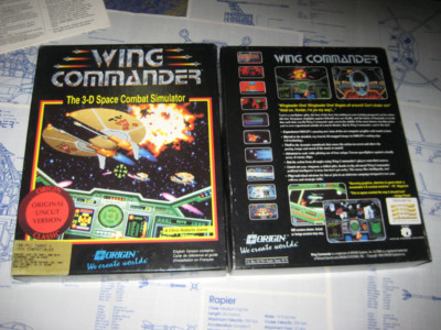 Wing Commmander 1 Retro PC-Spiel UNCUT von 1990 5,25