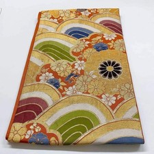 6368 Japanese Vintage Fukuro Obi Belt Kimono Fabric Silk Traditional